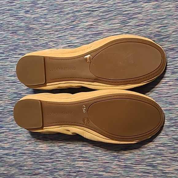 Lucky Brand Emmie Ballet Flats suede tan 10 - Picture 3 of 6